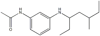 N-{3-[(5-methylheptan-3-yl)amino]phenyl}acetamide Struktur