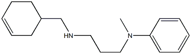 N-{3-[(cyclohex-3-en-1-ylmethyl)amino]propyl}-N-methylaniline 结构式