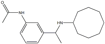 N-{3-[1-(cyclooctylamino)ethyl]phenyl}acetamide Structure