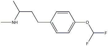 N-{3-[4-(difluoromethoxy)phenyl]-1-methylpropyl}-N-methylamine Structure