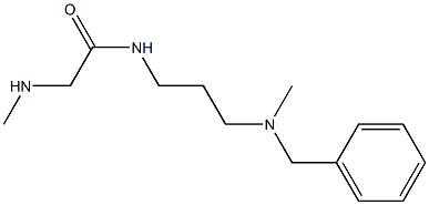 N-{3-[benzyl(methyl)amino]propyl}-2-(methylamino)acetamide 化学構造式