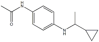 N-{4-[(1-cyclopropylethyl)amino]phenyl}acetamide Struktur