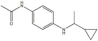 N-{4-[(1-cyclopropylethyl)amino]phenyl}acetamide Structure