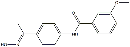 N-{4-[(1E)-N-hydroxyethanimidoyl]phenyl}-3-methoxybenzamide Structure
