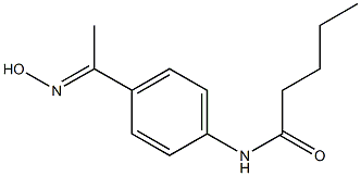 N-{4-[(1E)-N-hydroxyethanimidoyl]phenyl}pentanamide Structure