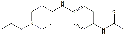 N-{4-[(1-propylpiperidin-4-yl)amino]phenyl}acetamide Structure