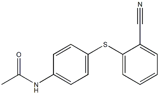 N-{4-[(2-cyanophenyl)sulfanyl]phenyl}acetamide,,结构式