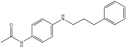 N-{4-[(3-phenylpropyl)amino]phenyl}acetamide Struktur