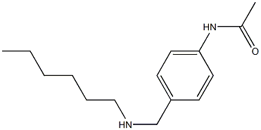 N-{4-[(hexylamino)methyl]phenyl}acetamide Struktur