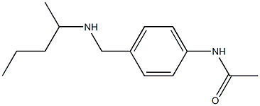 N-{4-[(pentan-2-ylamino)methyl]phenyl}acetamide Structure