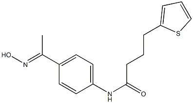 N-{4-[1-(hydroxyimino)ethyl]phenyl}-4-(thiophen-2-yl)butanamide Structure
