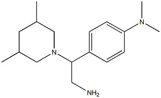 N-{4-[2-amino-1-(3,5-dimethylpiperidin-1-yl)ethyl]phenyl}-N,N-dimethylamine 结构式