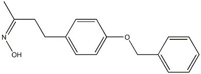 N-{4-[4-(benzyloxy)phenyl]butan-2-ylidene}hydroxylamine 化学構造式