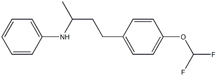 N-{4-[4-(difluoromethoxy)phenyl]butan-2-yl}aniline Struktur