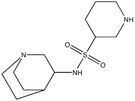 N-1-azabicyclo[2.2.2]oct-3-ylpiperidine-3-sulfonamide 结构式