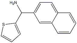 naphthalen-2-yl(thiophen-2-yl)methanamine Struktur