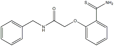 N-benzyl-2-(2-carbamothioylphenoxy)acetamide,,结构式