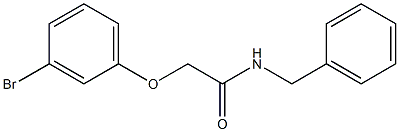 N-benzyl-2-(3-bromophenoxy)acetamide 化学構造式