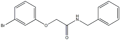 N-benzyl-2-(3-bromophenoxy)acetamide Struktur