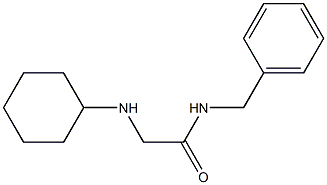 N-benzyl-2-(cyclohexylamino)acetamide 化学構造式