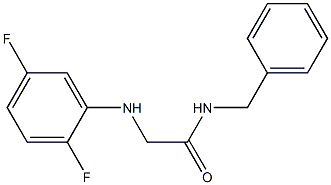 N-benzyl-2-[(2,5-difluorophenyl)amino]acetamide 结构式