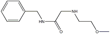 N-benzyl-2-[(2-methoxyethyl)amino]acetamide Structure