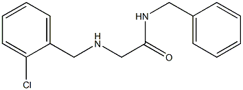 N-benzyl-2-{[(2-chlorophenyl)methyl]amino}acetamide Struktur