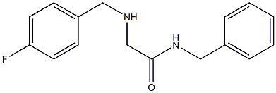 N-benzyl-2-{[(4-fluorophenyl)methyl]amino}acetamide 化学構造式