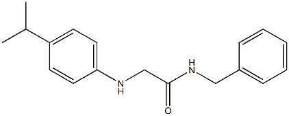 N-benzyl-2-{[4-(propan-2-yl)phenyl]amino}acetamide,,结构式