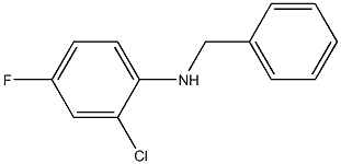 N-benzyl-2-chloro-4-fluoroaniline Struktur