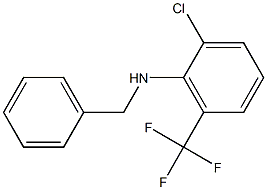 N-benzyl-2-chloro-6-(trifluoromethyl)aniline Struktur