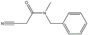 N-benzyl-2-cyano-N-methylacetamide Struktur