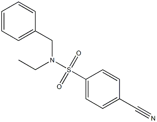 N-benzyl-4-cyano-N-ethylbenzene-1-sulfonamide Structure