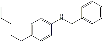 N-benzyl-4-pentylaniline 化学構造式