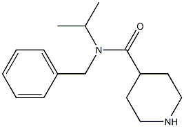 N-benzyl-N-(propan-2-yl)piperidine-4-carboxamide Struktur