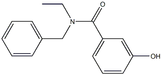 N-benzyl-N-ethyl-3-hydroxybenzamide Structure