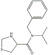 N-benzyl-N-isopropyl-1,3-thiazolidine-4-carboxamide Struktur