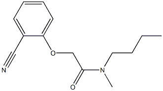 N-butyl-2-(2-cyanophenoxy)-N-methylacetamide Structure