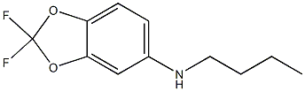 N-butyl-2,2-difluoro-2H-1,3-benzodioxol-5-amine,,结构式