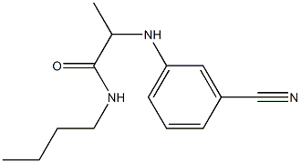 N-butyl-2-[(3-cyanophenyl)amino]propanamide Struktur