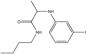 N-butyl-2-[(3-iodophenyl)amino]propanamide 结构式