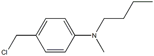 N-butyl-4-(chloromethyl)-N-methylaniline 化学構造式