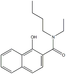 N-butyl-N-ethyl-1-hydroxynaphthalene-2-carboxamide Struktur