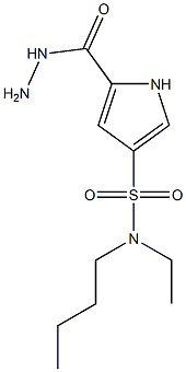 N-butyl-N-ethyl-5-(hydrazinocarbonyl)-1H-pyrrole-3-sulfonamide