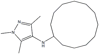 N-cyclododecyl-1,3,5-trimethyl-1H-pyrazol-4-amine Structure