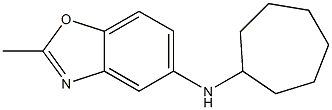 N-cycloheptyl-2-methyl-1,3-benzoxazol-5-amine 结构式