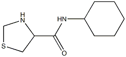 N-cyclohexyl-1,3-thiazolidine-4-carboxamide Struktur