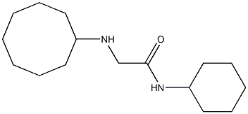 N-cyclohexyl-2-(cyclooctylamino)acetamide Struktur