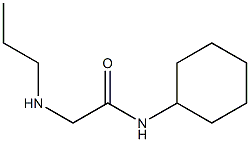 N-cyclohexyl-2-(propylamino)acetamide Structure