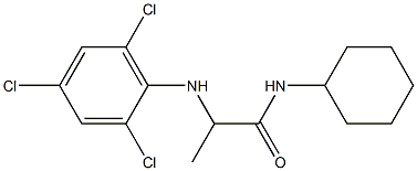 N-cyclohexyl-2-[(2,4,6-trichlorophenyl)amino]propanamide